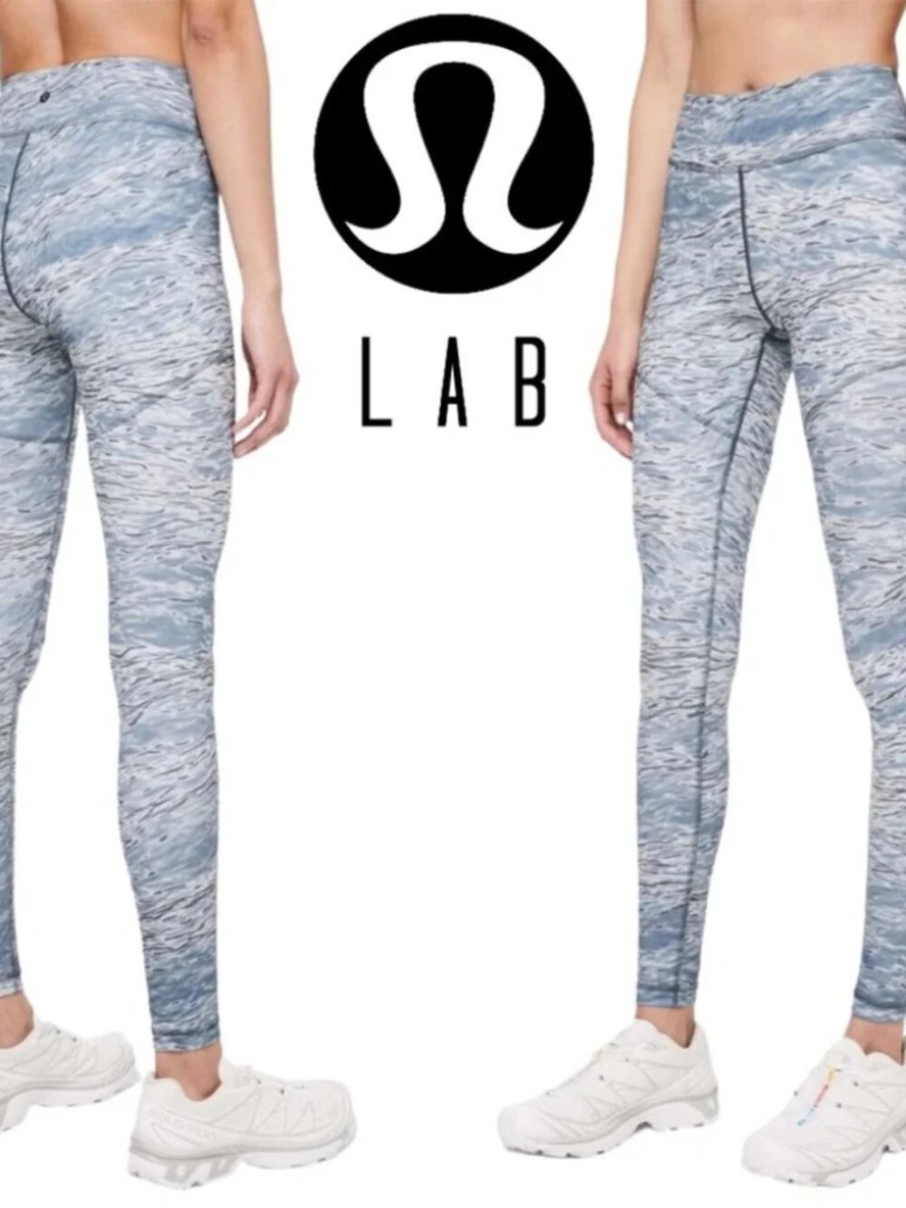 Like New Lululemon Lab Arise Tight 28” Dawn Blue Multi High Rise 7/8 Leggings